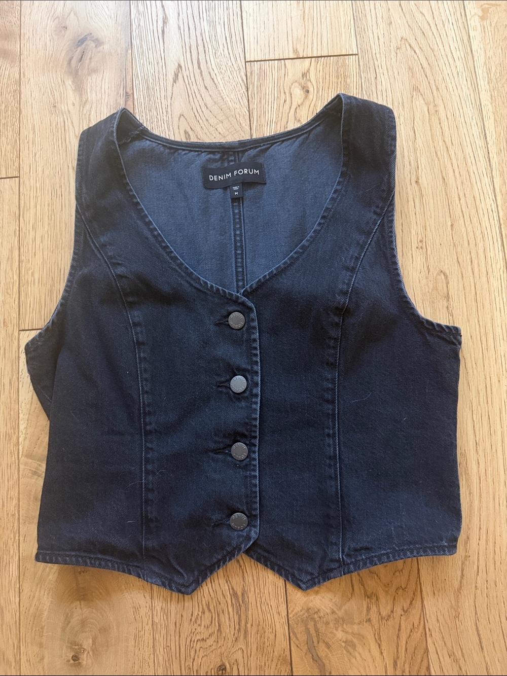 Denim Forum The '90s Mia Denim Vest